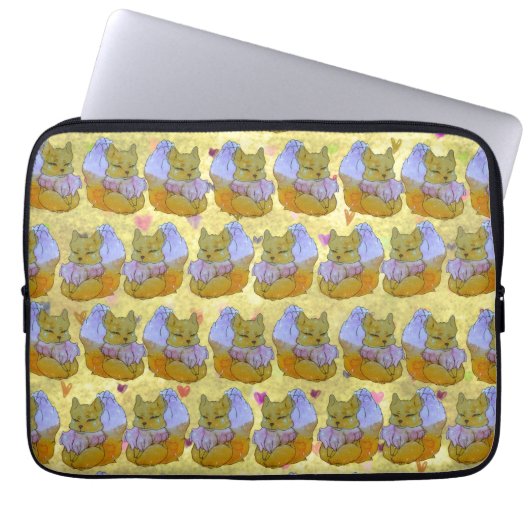 Fuchs namens Dice Laptopschutzhülle (Vorderseite)