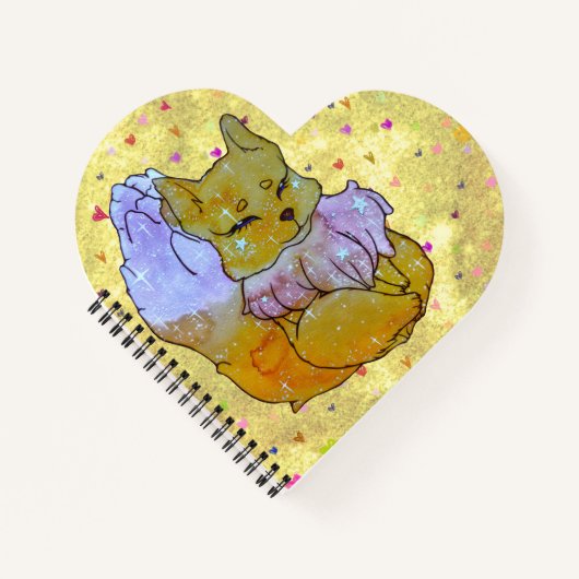 Fuchs namens Dice Notizblock (Vorderseite)