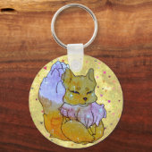 Fuchs namens Dice Schlüsselanhänger (Rückseite)