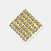 Fuchs namens Dice Serviette (Ecke)