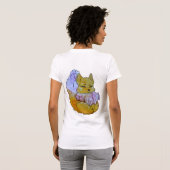 Fuchs namens Dice T-Shirt (Schwarz voll)