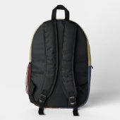 Fuchs Natur Farbige Bedruckter Rucksack (Rückseite)