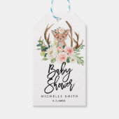 Fuchs neutrale rustikale Babydusche Geschenkanhänger (Vorderseite)