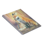 Fuchs-Notizbuch. Eine Fuchsmutter und ihr Junges Notizblock (Rechte Seite)