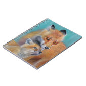 Fuchs Notizbuch. Notizblock mit Fuchsdesign. (Linke Seite)
