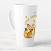 Fuchs-Paar Valentins-Art Milchtasse (Linke Ecke)