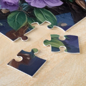 Fuchs-Paar zärtlich verschlungene Schwänze Puzzle (Seite)