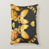 Fuchs-Pärchen Valentins-Art Dekokissen (Vorderseite(Vertikal))