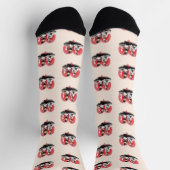 Fuchs-Pärchen Valentinstag Socken (Oben)