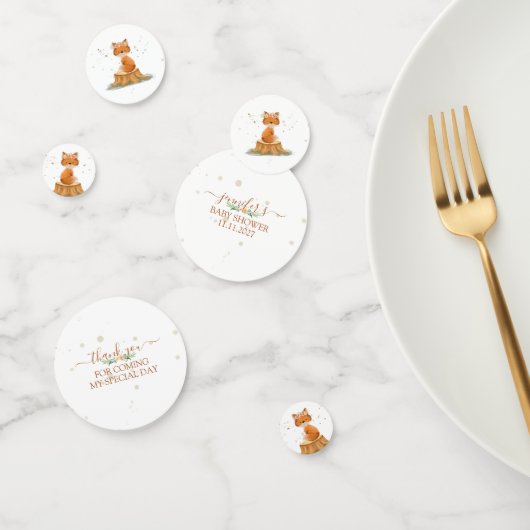 Fuchs-Party mit Blumenkrone Konfetti (Gruppe)