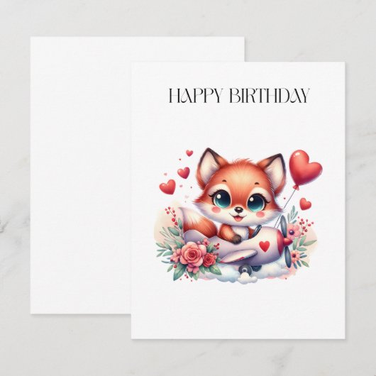 Fuchs-Pilot-Geburtstag (Vorne/Hinten)