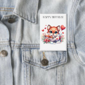 Fuchs-Pilot-Geburtstag Button (Insitu)