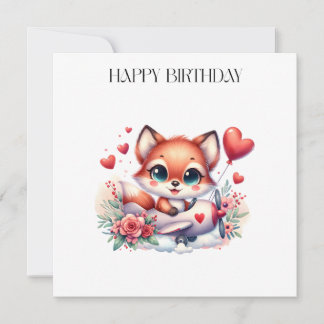 Fuchs-Pilot-Geburtstag Einladung