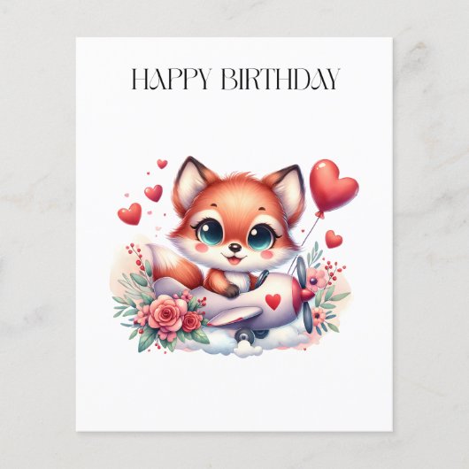 Fuchs-Pilot-Geburtstag Flyer (Vorne)