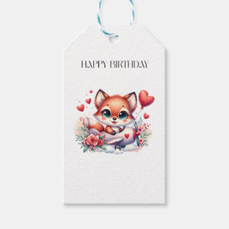 Fuchs-Pilot-Geburtstag Geschenkanhänger