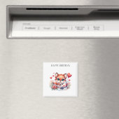 Fuchs-Pilot-Geburtstag Magnet (In Situ (Geschirrspüler))