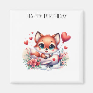 Fuchs-Pilot-Geburtstag Magnet