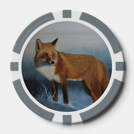 Fuchs-Pokerchip Pokerchips (Vorderseite)
