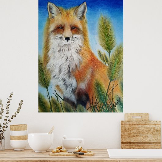 Fuchs Poster (Küche)
