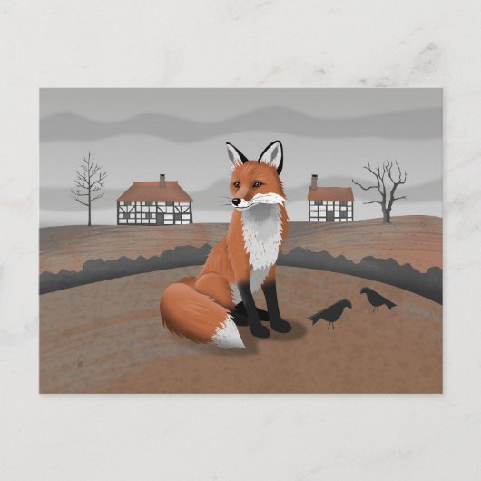 Fuchs Postkarte (Vorderseite)