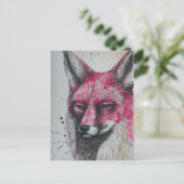 Fuchs Postkarte (Stehend Vorderseite)