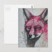 Fuchs Postkarte (Vorne/Hinten)
