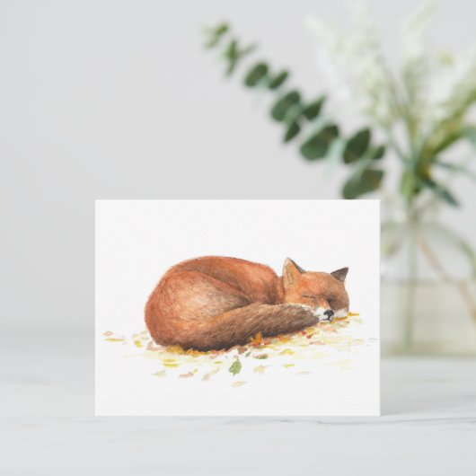 Fuchs Postkarte (Stehend Vorderseite)