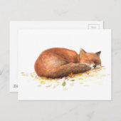 Fuchs Postkarte (Vorne/Hinten)