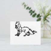 Fuchs Postkarte (Stehend Vorderseite)