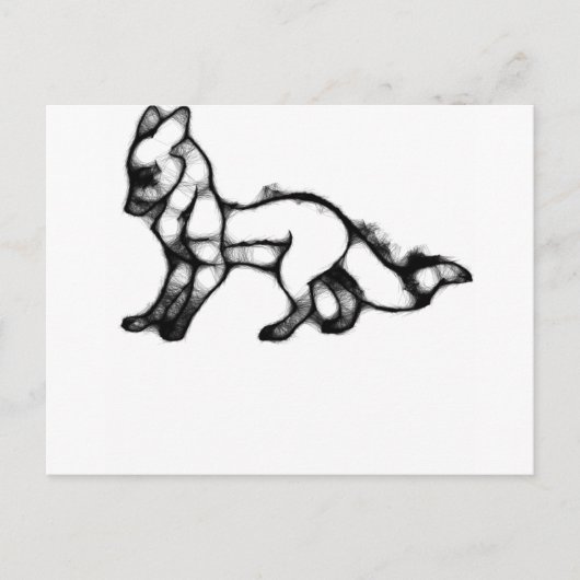 Fuchs Postkarte (Vorderseite)