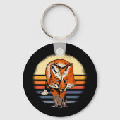Fuchs Retro Schlüsselanhänger (Vorderseite)