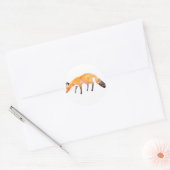 Fuchs Runder Aufkleber (Umschlag)