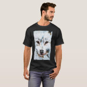 Fuchs Schnee Fuchs Malerei T-Shirt (Vorne ganz)