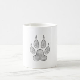 Fuchs-Schneeabdruck Kaffeetasse