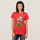 Fuchs-Sekretärin Notiz T-Shirt (Vorne ganz)