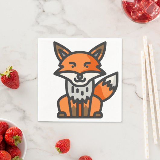 Fuchs Serviette (Beispiel)