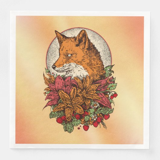 Fuchs Serviette (Vorderseite)