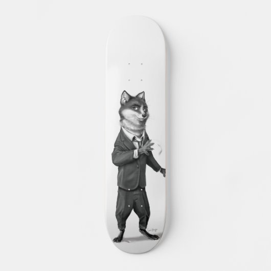 Fuchs Skateboard (stehend) (Vorderseite)