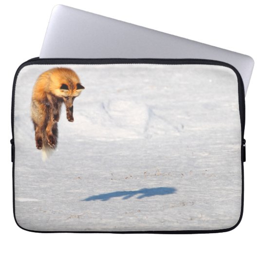 Fuchs springt | Yukon, Kanada Laptopschutzhülle (Vorderseite)