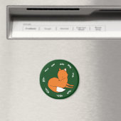 Fuchs Standard, 5,7 cm Rundmagnet Magnet (In Situ (Geschirrspüler))