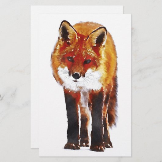 Fuchs stationär, Fuchs-Schreibpapier Briefpapier (Vorne/Hinten)