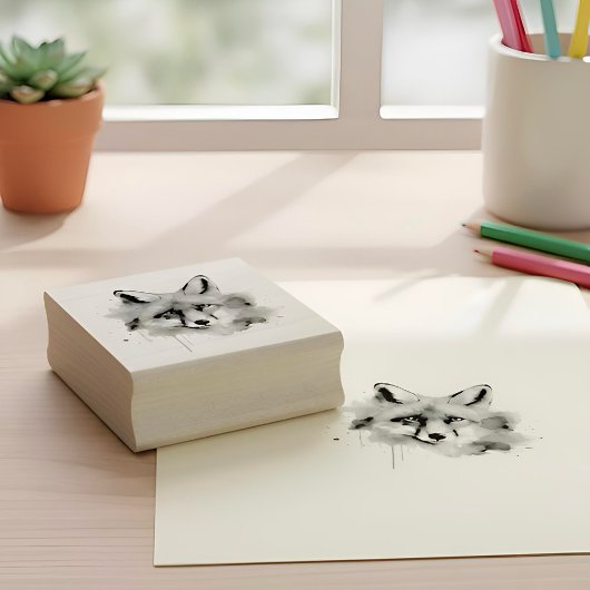 Fuchs-Stempelkissen Gummistempel