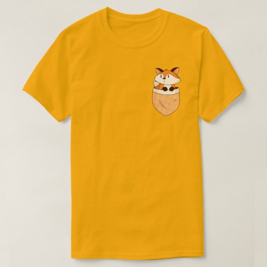 Fuchs-Taschendesign T-Shirt (Design vorne)