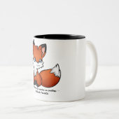 Fuchs-Tasse Zweifarbige Tasse (VorderseiteRechts)