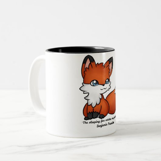 Fuchs-Tasse Zweifarbige Tasse (Vorderseite Links)