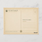Fuchs Temperierte Wälder VINTAGE Postkarte (Rückseite)