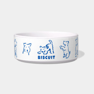 Fuchs-Terrier personalisierte Hundename-Schale Napf