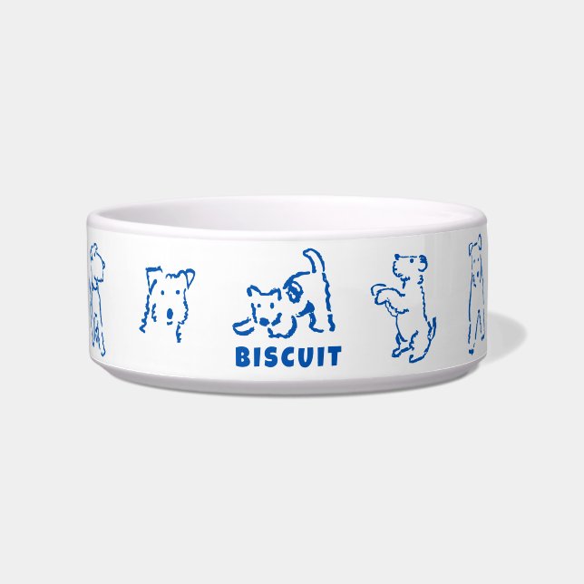 Fuchs-Terrier personalisierte Hundename-Schale Napf (Vorderseite)