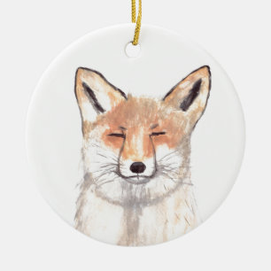 Fuchs Tierkinderzimmer Aquarell Wildnis Wälder Keramik Ornament