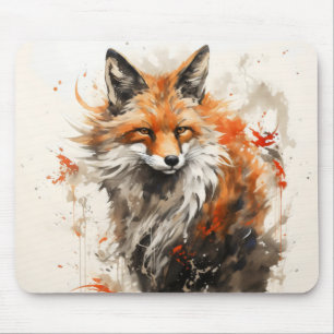Fuchs-Tusche-Kunst Mousepad